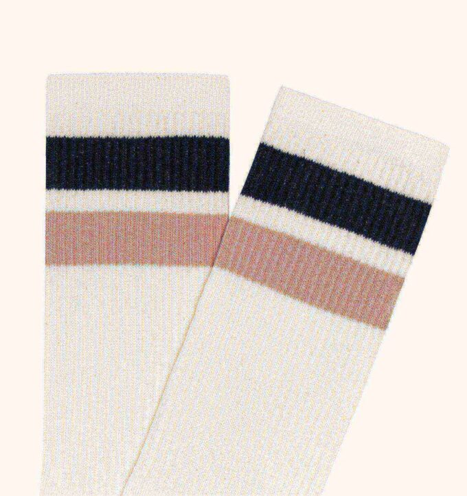 Unisex-Socken mit gestreiftem Jacquard-Logo