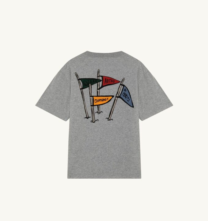UNISEX-T-SHIRT MIT FLAGGEN-RÜCKENDRUCK UNISEX-T-SHIRT MIT FLAGGEN-RÜCKENDRUCK