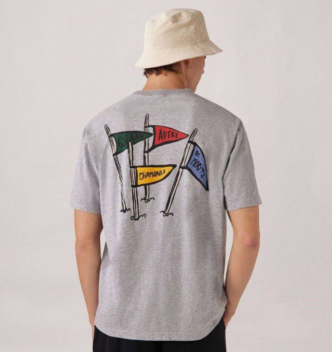 UNISEX-T-SHIRT MIT FLAGGEN-RÜCKENDRUCK UNISEX-T-SHIRT MIT FLAGGEN-RÜCKENDRUCK