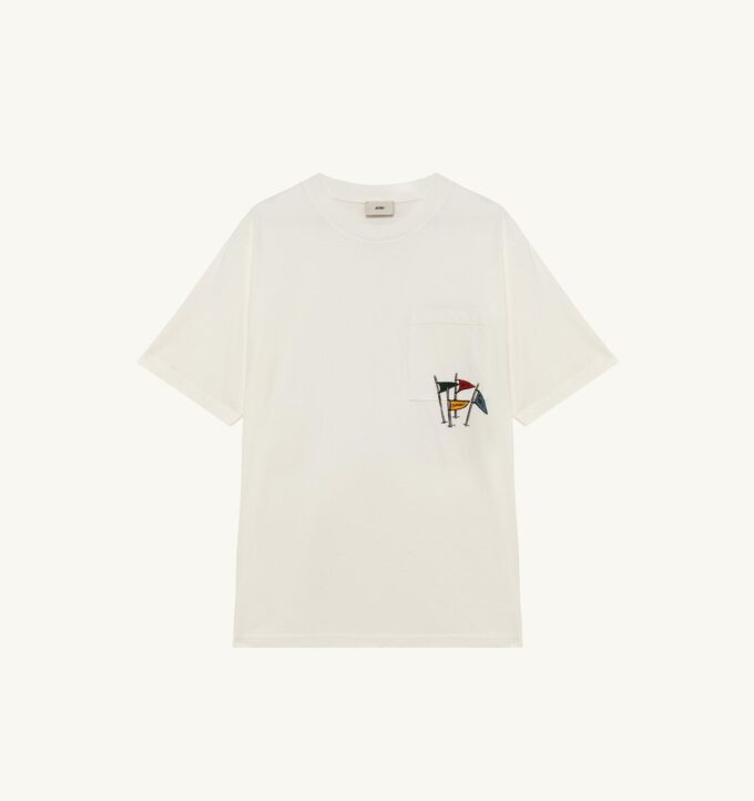 UNISEX-T-SHIRT MIT FLAGGEN-TASCHE UNISEX-T-SHIRT MIT FLAGGEN-TASCHE