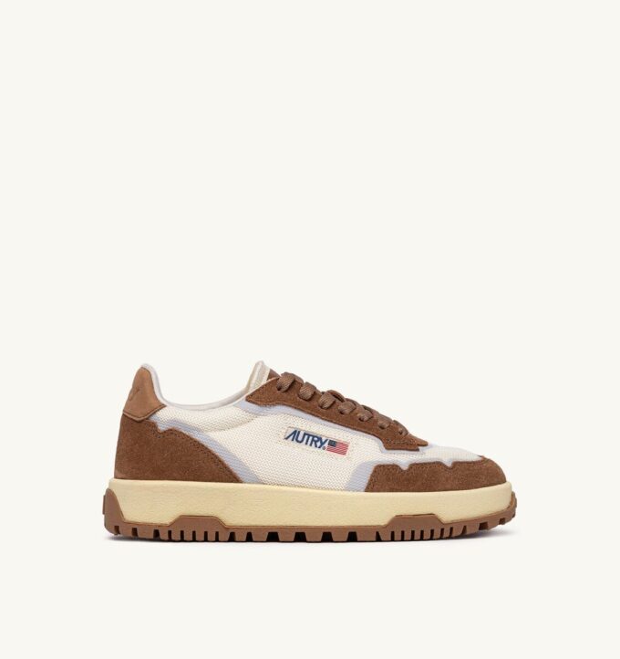 WILDPACE LOW SNEAKER AUS MESH UND WILDLEDER IN DEN FARBEN MARSHMALLOW UND CIGAR WILDPACE LOW SNEAKER AUS MESH UND WILDLEDER IN DEN FARBEN MARSHMALLOW UND CIGAR