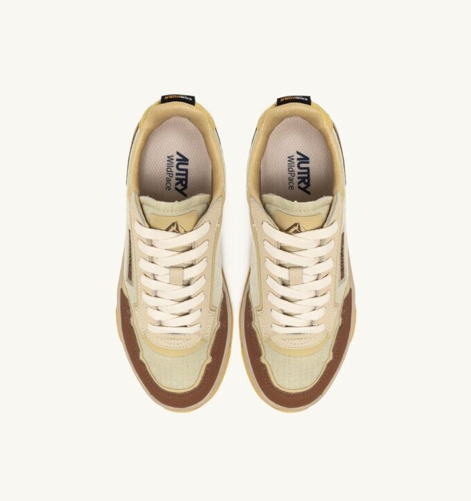 WILDPACE LOW SNEAKER AUS RIPSTOP-NYLON UND LEDER IN DEN FARBEN FOG UND THRUSH