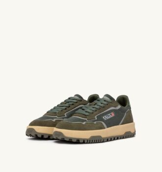 WILDPACE LOW SNEAKER IN SCHIO UND MILITÄR MESH UND WILDLEDER