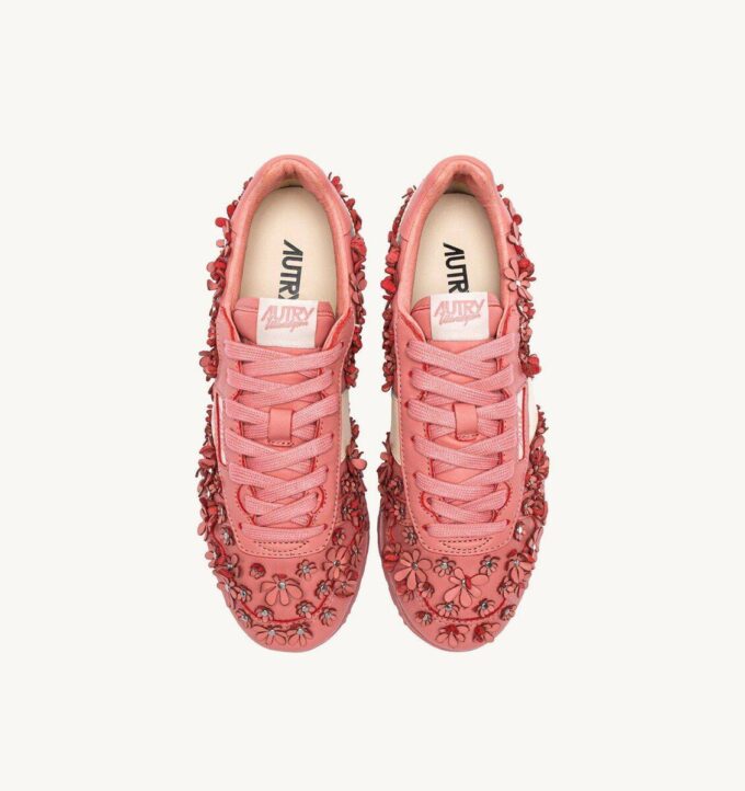 WINDSPIN FLOWERS-SNEAKERS AUS HUMMER-BISQUE-LEDER WINDSPIN FLOWERS-SNEAKERS AUS HUMMER-BISQUE-LEDER