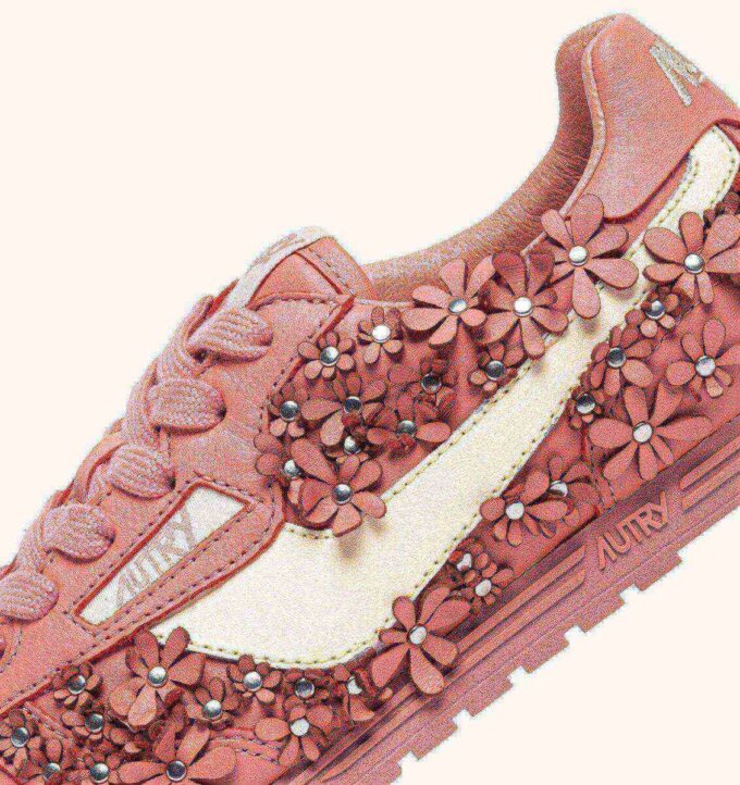 WINDSPIN FLOWERS-SNEAKERS AUS HUMMER-BISQUE-LEDER WINDSPIN FLOWERS-SNEAKERS AUS HUMMER-BISQUE-LEDER