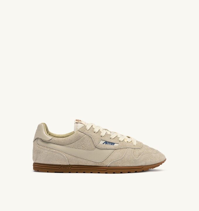 WINDSPIN SNEAKER AUS BISCUIT WILDLEDER UND LEDER