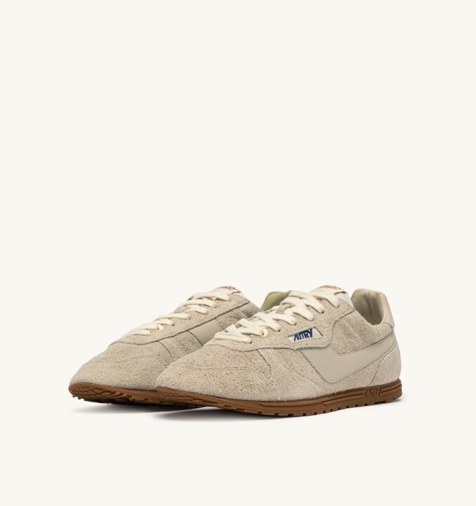WINDSPIN SNEAKER AUS BISCUIT WILDLEDER UND LEDER
