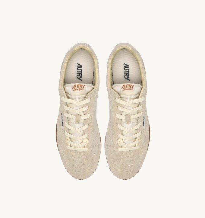 WINDSPIN SNEAKER AUS BISCUIT WILDLEDER UND LEDER