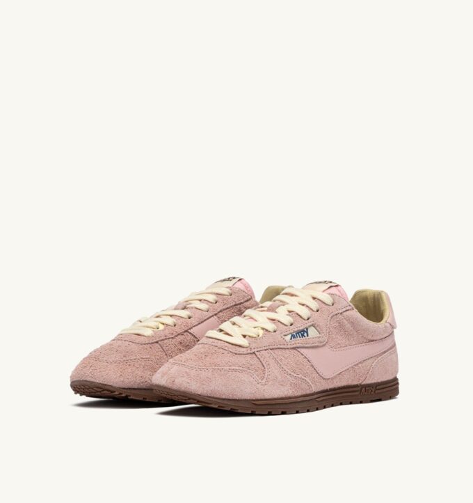 WINDSPIN SNEAKER AUS ROSMARIN-WILDLEDER UND LEDER