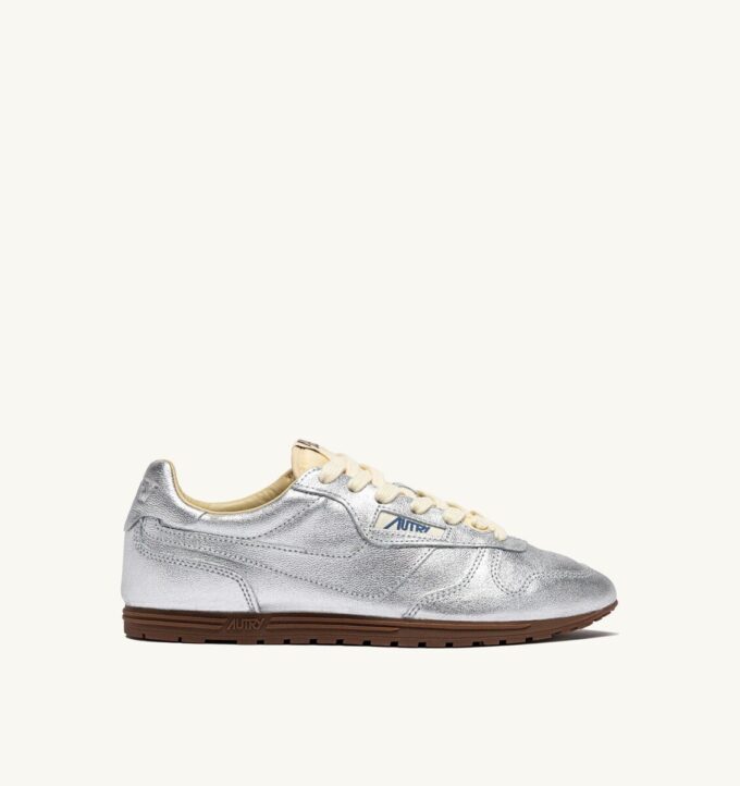 WINDSPIN SNEAKER AUS SILBERFARBENEM LAMINIERTEM LEDER WINDSPIN SNEAKER AUS SILBERFARBENEM LAMINIERTEM LEDER