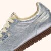 WINDSPIN SNEAKER AUS SILBERFARBENEM LAMINIERTEM LEDER WINDSPIN SNEAKER AUS SILBERFARBENEM LAMINIERTEM LEDER