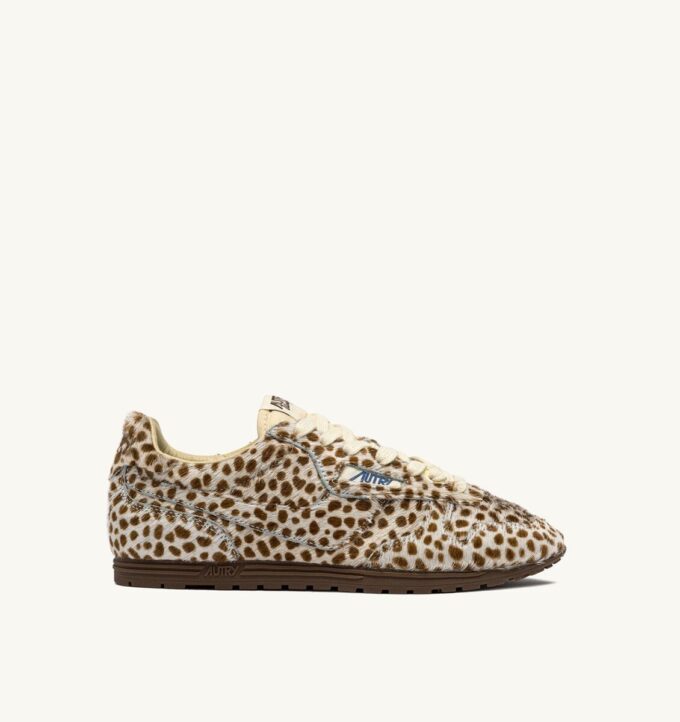 WINDSPIN SNEAKER IM ANIMAL-PRINT MIT PONYHAAR-EFFEKT