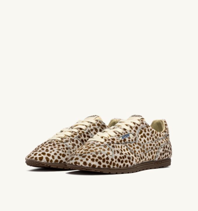 WINDSPIN SNEAKER IM ANIMAL-PRINT MIT PONYHAAR-EFFEKT