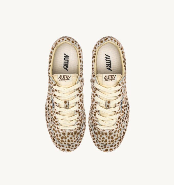 WINDSPIN SNEAKER IM ANIMAL-PRINT MIT PONYHAAR-EFFEKT