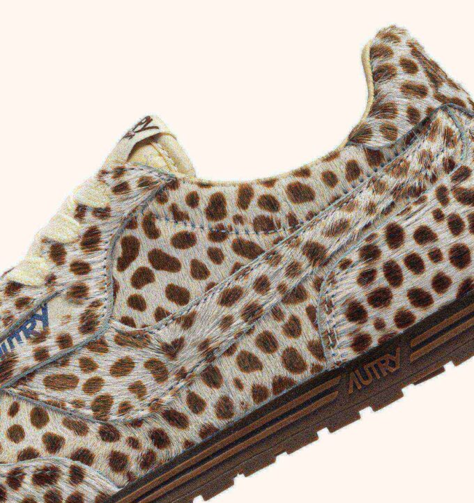 WINDSPIN SNEAKER IM ANIMAL-PRINT MIT PONYHAAR-EFFEKT