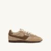 WINDSPIN SNEAKER IN BEIGE UND BRAUN MIT PONYHAAR-EFFEKT