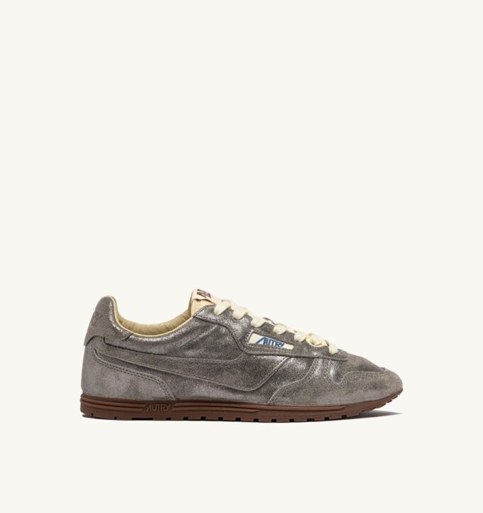WINDSPIN SNEAKER IN GLITZER-SILBER-WILDLEDER WINDSPIN SNEAKER IN GLITZER-SILBER-WILDLEDER