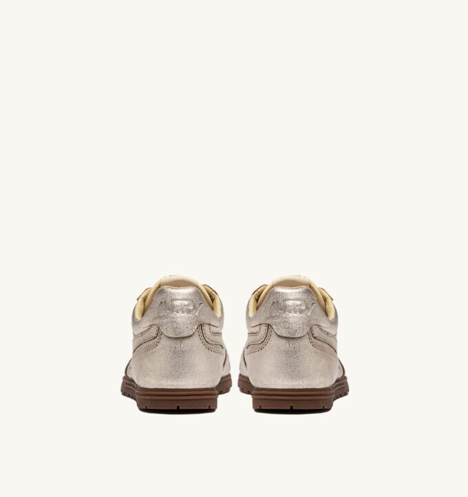 WINDSPIN-SNEAKERS AUS PLATIN-LAMINIERTEM LEDER
