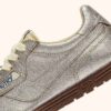 WINDSPIN-SNEAKERS AUS PLATIN-LAMINIERTEM LEDER