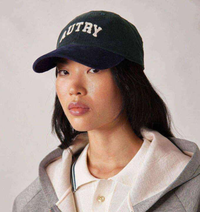 Zweifarbige Unisex-Baseballkappe mit gesticktem Logo